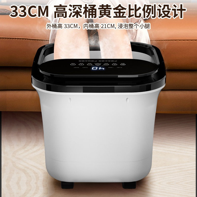 Electric foot bath bucket - deep bucket foot spa massager, fully automatic constant temperature heating, steaming foot soak, foot and calf soaking tub for home use