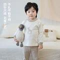 Baby long-sleeved underwear set, infant cotton pajamas, boys' and girls' pure cotton thermal underwear set for spring and autumn
