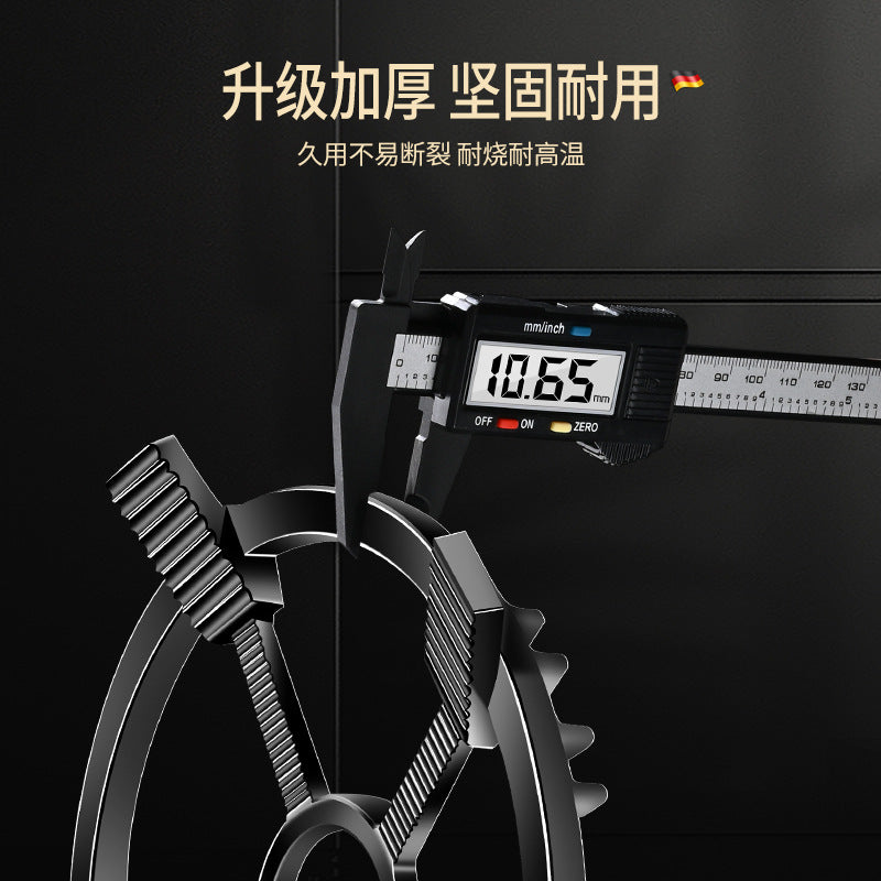 Cast iron windshield, non-slip milk pot bracket, fire hood, coal-fired gas stove cover, pot cover, thickened and heightened bracket accessories