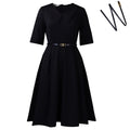 D3335export women's clothing independent  fashionfashionelegantelegancepure colorhalf length sleeve african dress