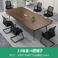 2.0m single table + 6 chairs [free shipping to your home]
