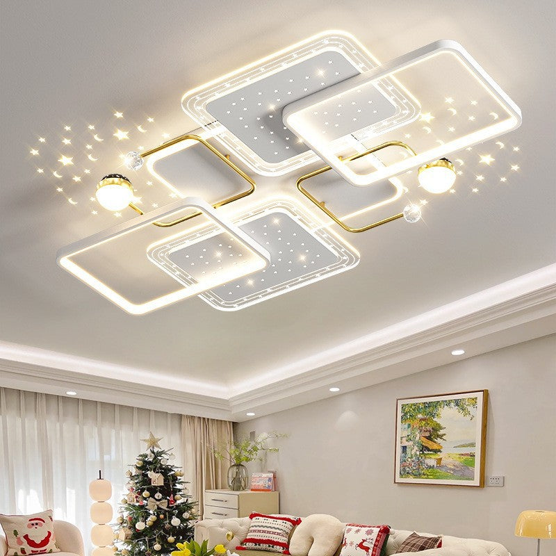 Modern living room light 2024 new simple atmosphere light luxury starry sky ceiling main light Guangdong Zhongshan lighting package