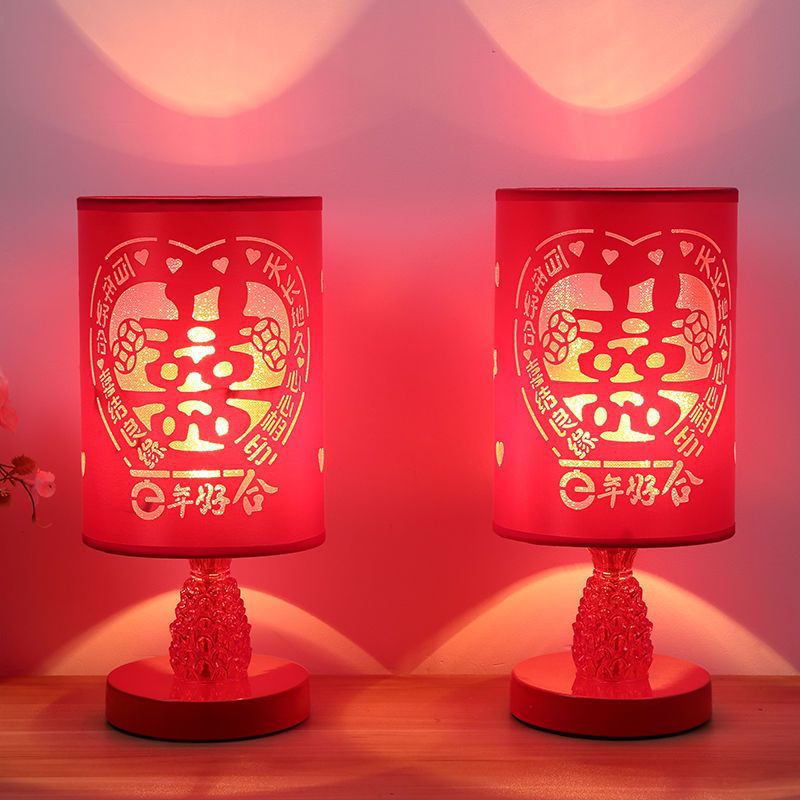 Warm and romantic wedding room wedding bedside night light bedroom table lamp simple modern breastfeeding wedding gift everbright lamp