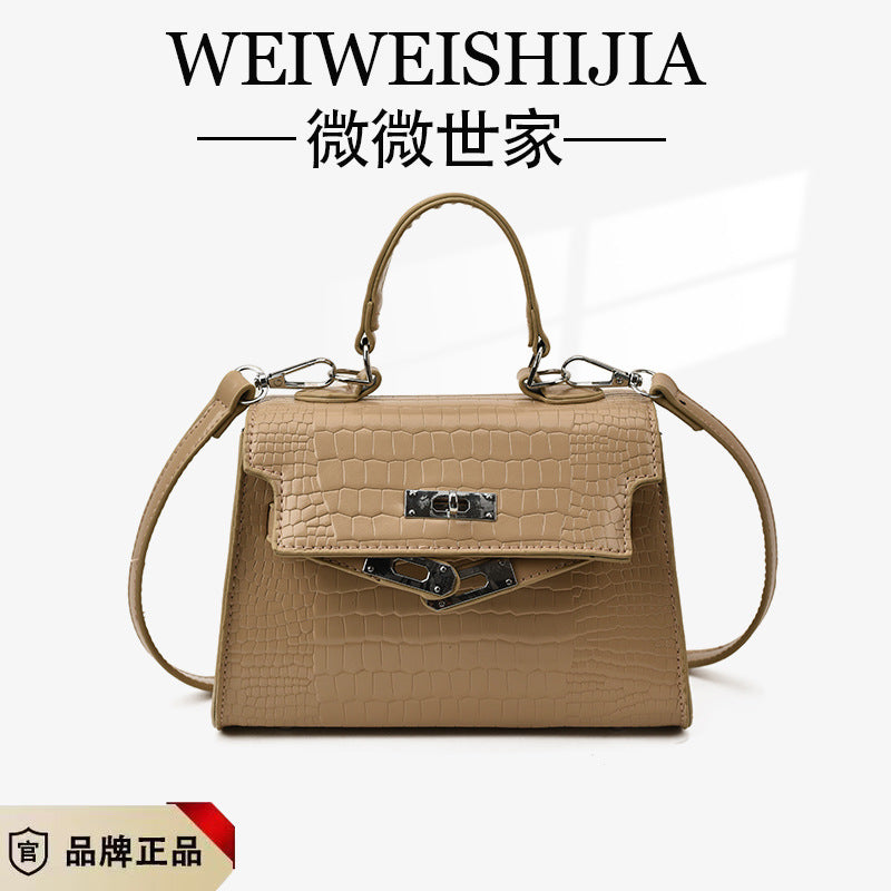 Kelly handbag bag for women this year's best selling crocodile pattern small square bag with super good texture classyniche style shoulder crossbody bag