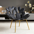 Casual cactus chair leaf petal chair lobby art style chair italian normcore style sofa chair accessible luxury