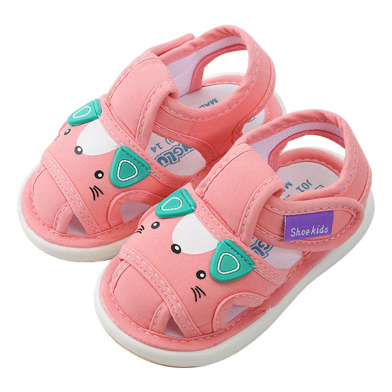 Baby cloth sandals, toddler shoes, summer 0-1-2-3 years old baby soft bottom shoes, baby boy shoes