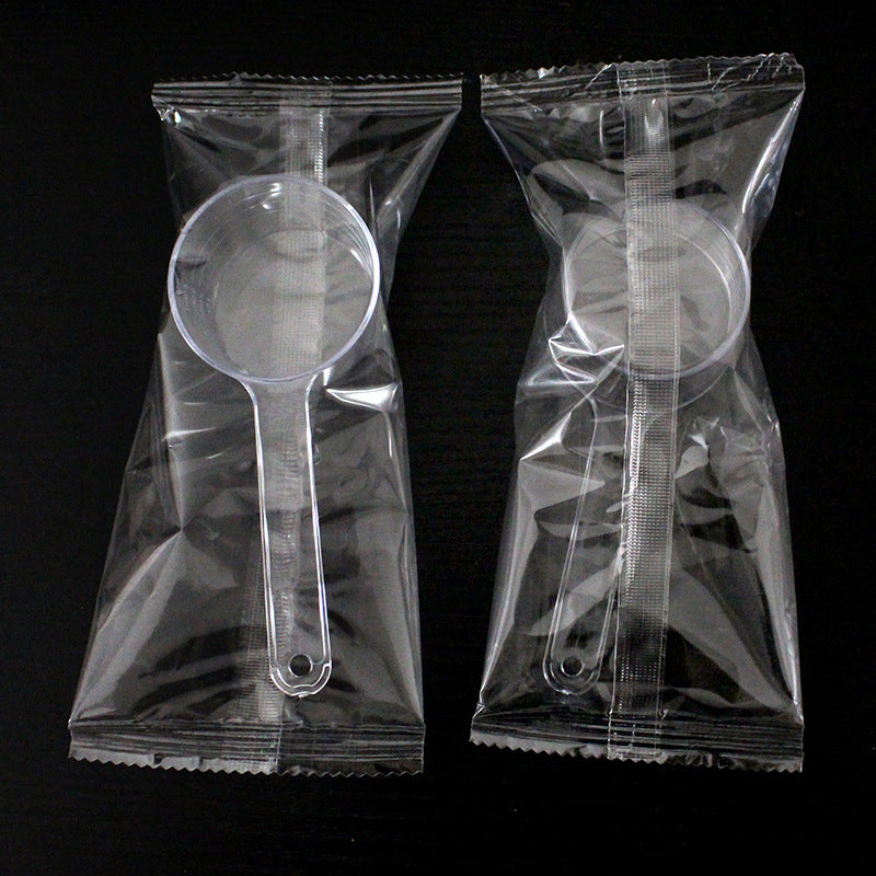 Individually wrapped 50ml ps plastic measuring spoons - ideal for mask powder, feed, fertilizer, laundry detergent, and water (50g capacity)