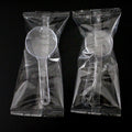 Individually wrapped 50ml ps plastic measuring spoons - ideal for mask powder, feed, fertilizer, laundry detergent, and water (50g capacity)