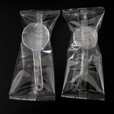 Individually wrapped 50ml ps plastic measuring spoons - ideal for mask powder, feed, fertilizer, laundry detergent, and water (50g capacity)