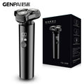Anti-pinch electric shaver, floating magnetic three-blade head, full body washable, digital display, fast charging, multi-functional beard shaver