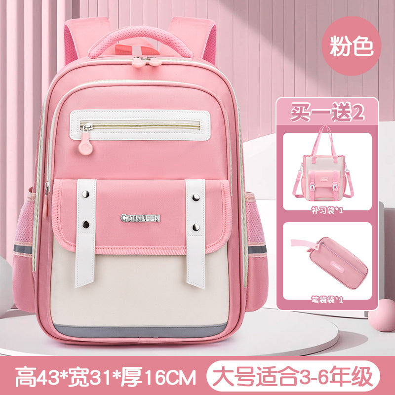 New cloud schoolbag 1-3-6 grade primary school students schoolbag boys and girls reduce the burden of children large capacity backpack