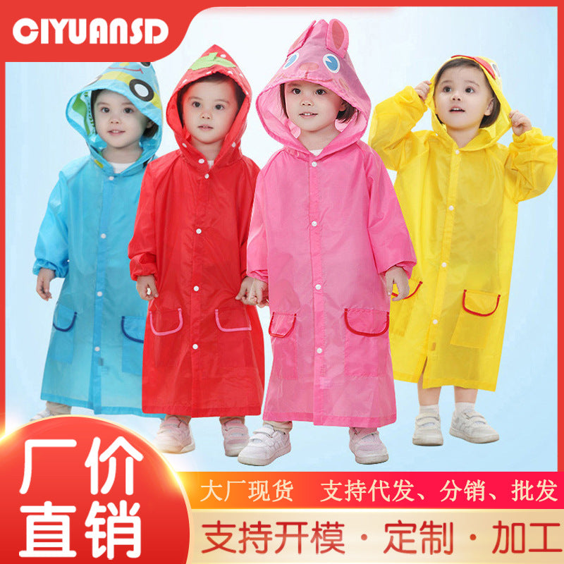 Wholesale kids' raincoats: waterproof ponchos & rain purses for boys & girls - perfect for preschoolers & toddlers - full body coverage with cute cartoon hooded designs