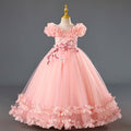 in stockgirl dress princess dress flower children's dress wedding dress evening dress catwalk gauze skirt kids 61 costumes