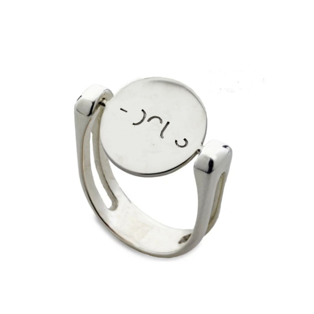 European and american export new arrival rotating ring, european and american creative design rotating polished ring necklace exquisite jewelry