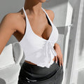 cross-border fashion: sexy halter top - new spring/summer backless crop top for women