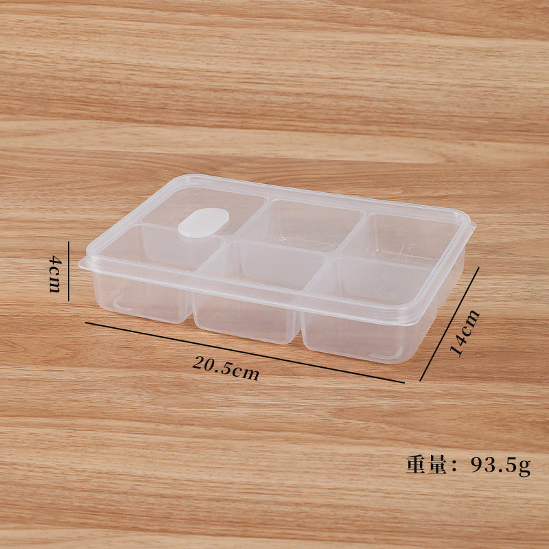 Food compartment storage box, plastic crisper box, meat and ingredients freezer box, ginger, onion and garlic box, packaging and storage, vegetable preparation box