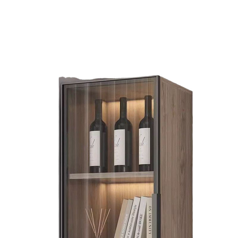 Solid wood corner locker Multifunctional storage corner cabinet Household living room corner cabinet Side cabinet Bookcase shelf