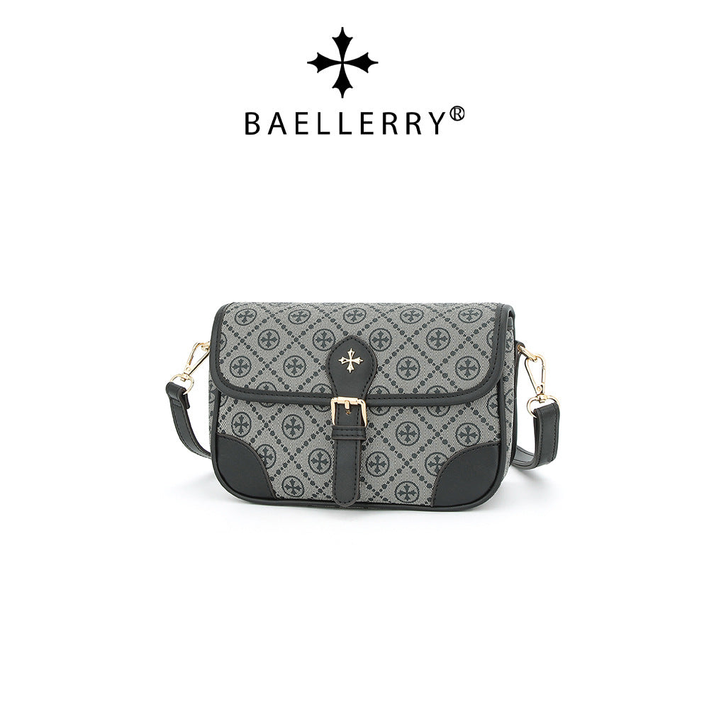 Baellerry's new women's messenger bag  color matching large-capacity shoulder bag versatile printed mobile phone bag tide