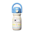 316l stainless steel double drink bouncing student thermos water cup portable fashion carrying kettle thermos cup cartoon water cup