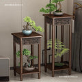 Pothos solid wood flower stand living room bedroom coffee table for homemovable small table sofa side table side cabinet extremely narrow coffee table stand