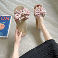2026 new bowknot ins style slides: super cute, non-slip, beach-ready, girly, versatile outdoor slippers for women