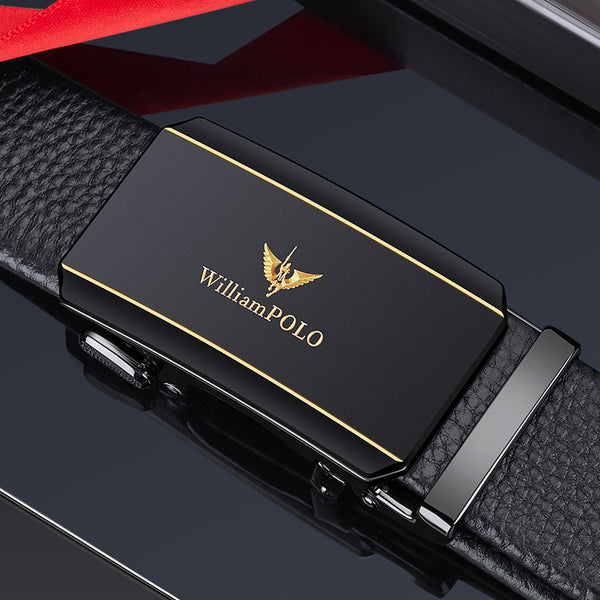 Emperor Paul leather belt men's first layer cowhide automatic buckle belt men's fashion simple belt men's wholesale