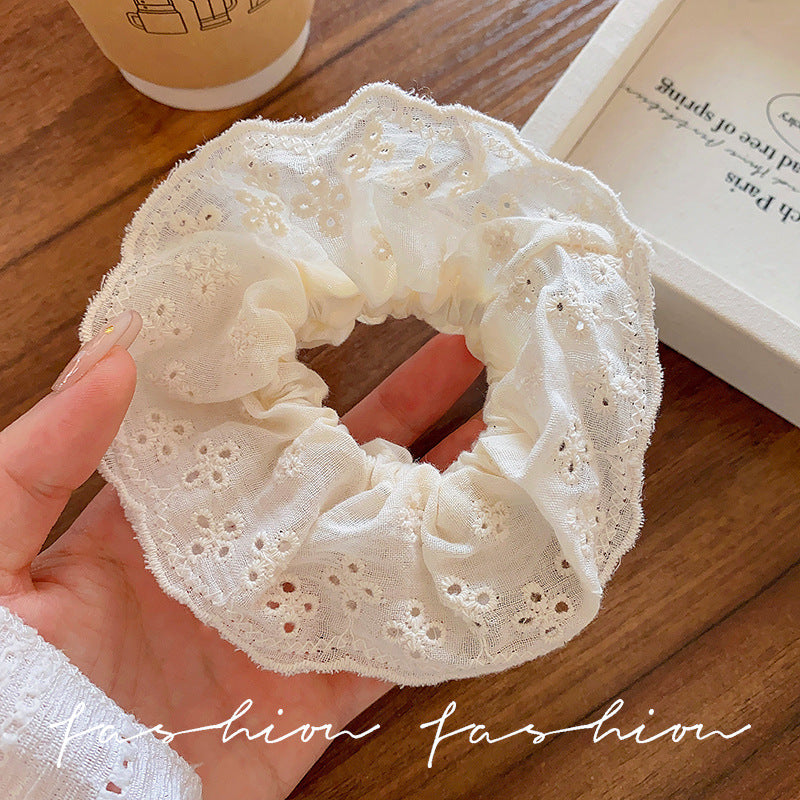 Bow tie large intestine hair tie for women, cute sweet high elastic scalp hair tie, classy summer hair tie headwear