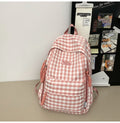 Wholesale women's backpack - fresh & chic school backpack for middle and high school students - plaid design, large capacity, new 2025 collection
