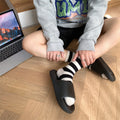2025 women's summer slippers - non-slip, outdoor wear, home slides, couple's bathroom slippers, wholesale, durable, hollow-out design
