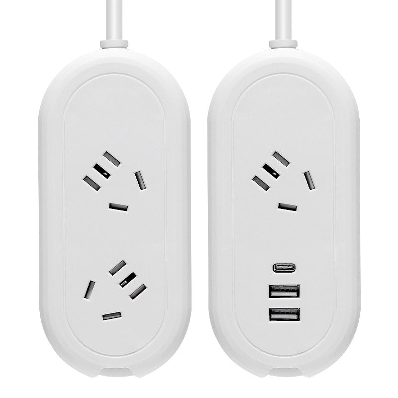 Portable multifunctional usb mini power strip - student travel home use - extendable office power strip socket