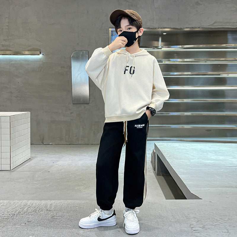 Kids' boys' autumn pants  new spring/autumn style athletic boy's trousers, trendy sweatpants for mid-to-large children