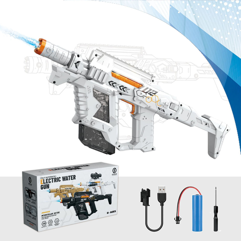 new product interstellar pulse water gun victor electric continuous light large capacity water spray water splash festival