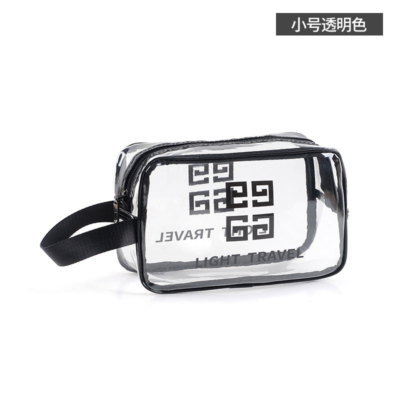 Portable PVC Travel Waterproof Cosmetic Bag Dry and Wet Separation Cosmetic Wash Bag Portable Clothing Storage Swimming Bag