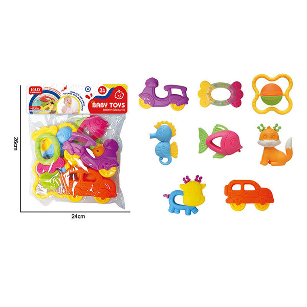 Cross-border South East Asia Foreign Trade Baby Bite Toothpaste Rattle Newborn Baby Early Education Toddler Soothing Rattle Toy