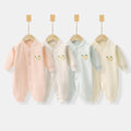Baby pure cotton onesie, new autumn collection, long-sleeved romper for baby girls, infant and toddler crawler suit, newborn children's clothing