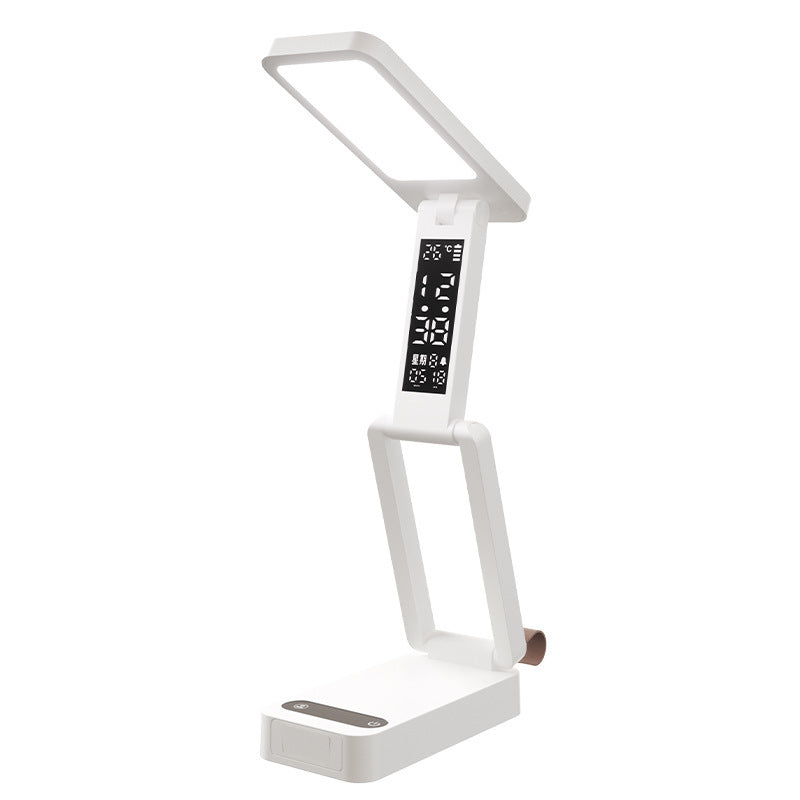Foldable mini desk lamp - rechargeable, eye-care design, portable, extra-long battery life - perfect for college students, study, dorm room, and bedside use