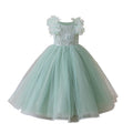 Girls' formal dress - european & american style, cross-border flower girl wedding dress, light luxury high-end mesh children's dress, elegant birthday party gown