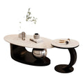 Living room slate coffee table combination simple modern small apartment for home italian normcoreaccessible luxurypopular oval sofa table
