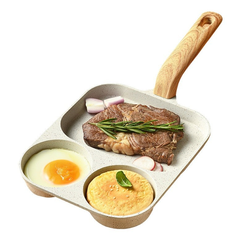 Three-in-one breakfast pot, flats frying pan, non-stick pan, egg burger pan, for home pancake omelette handy gadget steak frying pan