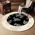 retro round for home living room sofa coffee table carpet imitation cashmere hanging basket foot mat persian bedroom bedside blanket
