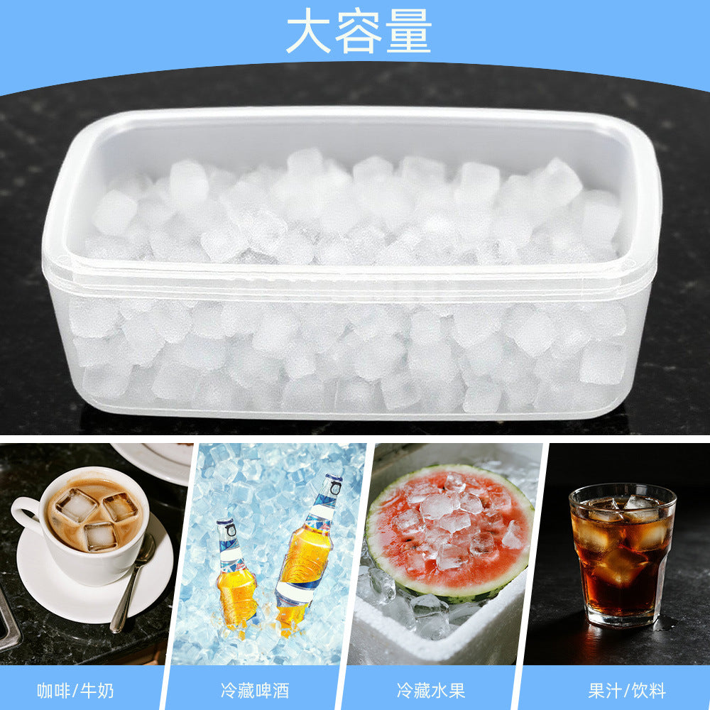 Silicone ice grid rainbow color mini ice cube whiskey juice easy demoulding ice storage ice box, ice cube mold