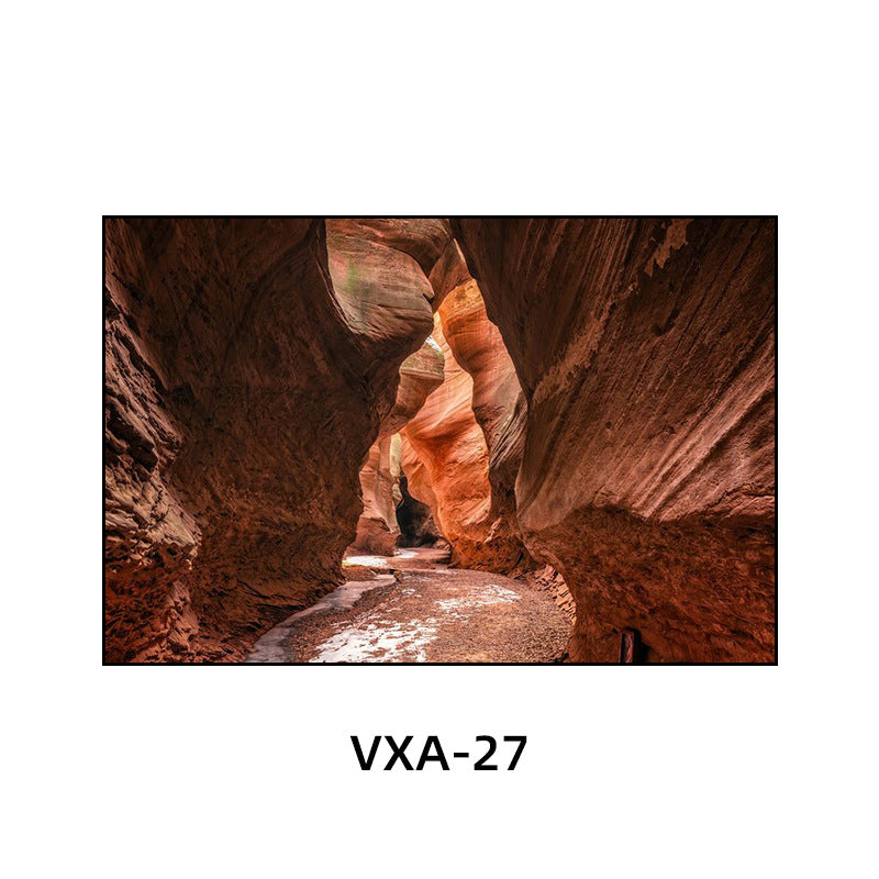 陕西装饰画西安长安古城风景建筑面馆挂画美食餐厅饭店包厢壁画