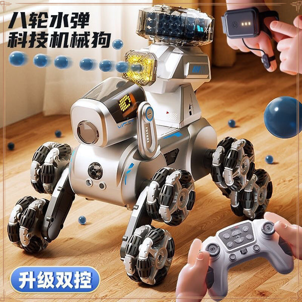 Eight-wheeled stunt robot dog can double control gravity gesture induction remote control car children's toy car boy birthday gift
