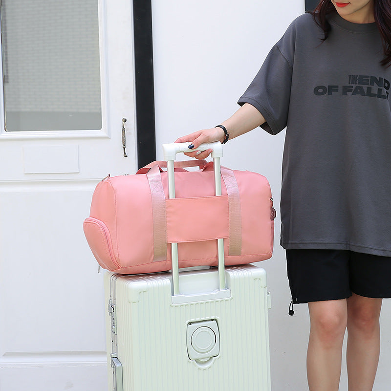 New wet and dry separation sports fitness bag fashionable and lightweight short-distance travel bag large-capacity portable duffel bag