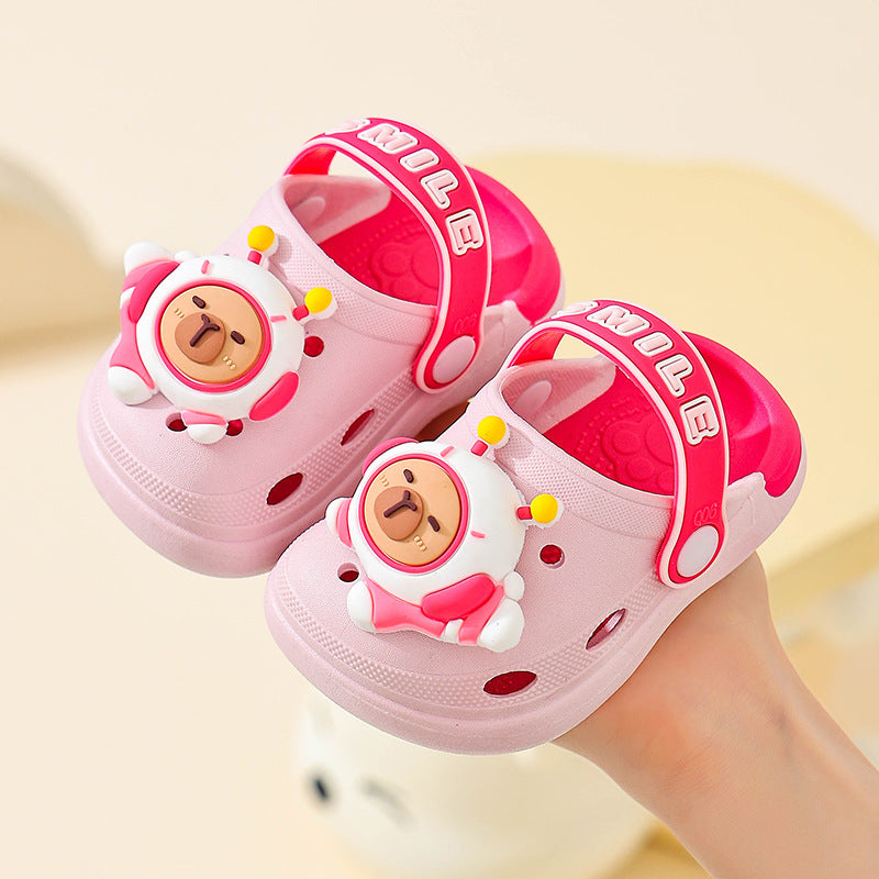 Kids' clogs: summer indoor anti-slip cartoon sandals for girls and boys (toddler to big kid sizes) - perfect for indoor use, outdoor wear, and beach days