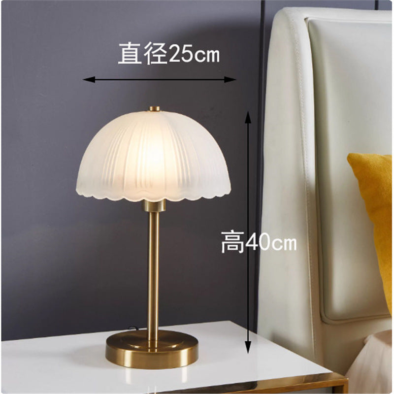 Modern minimalist glass table lamp - bedroom bedside lamp - designer high-end nordic style - living room, study, decorative home & hotel lighting