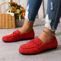 plus sizebows bean shoes for women spring & fallnew arrivalcasual suede shallow mouth slip-on soft bottomflatswholesale