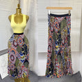 Ethnic floral black