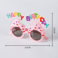 Birthday glasses - plastic, creative kids' happy party photo props, cake decoration, atmosphere photo props