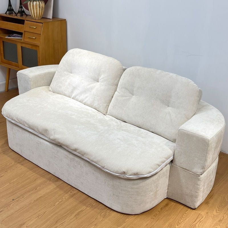 Vintage-inspired vacuum-sealed kangaroo sofa: creative, compact, and foldable for small living spaces - a lazy sofa bed for casual lounging